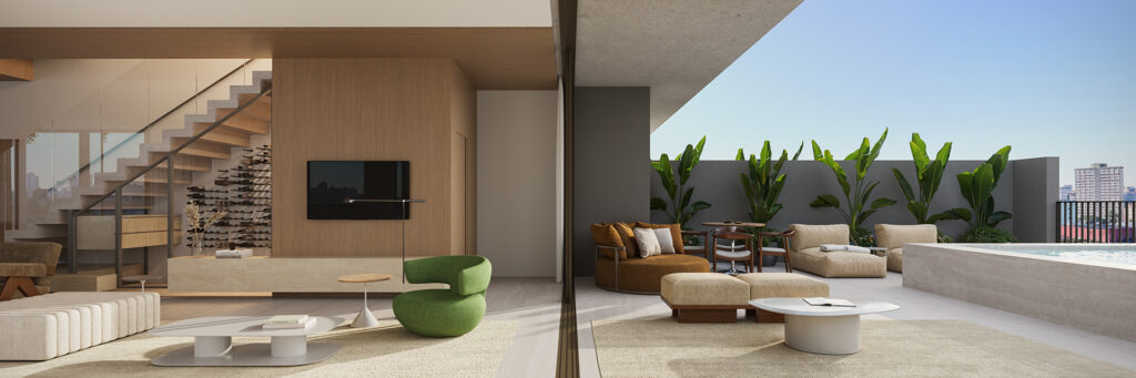 Penthouse 381m² com piscina privativa